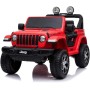 Kit 4 Ruote in Plastica con Anello in Gomma Jeep Wrangler Rubicon per Bambini