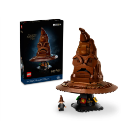 Lego Harry Potter 76429 Il Cappello Parlante con minifigura di Harry Potter e stemmi decorativi Casate Hogwarts