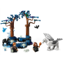 Lego Harry Potter 76432 Foresta Proibita: creature magiche con 2 minifigure di Ron Weasley e Hermione Granger