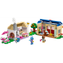 Lego Animal Crossing 77050 Bottega di Nook e casa di Grinfia Set di due iconici edifici del videogioco con 2 minifigure