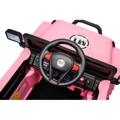 Auto Elettrica Macchina per Bambini Fuoristrada Off-Road con Sedile in Pelle e Telecomando 12V Full Optional