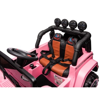 Auto Elettrica Macchina per Bambini Fuoristrada Off-Road con Sedile in Pelle e Telecomando 12V Full Optional