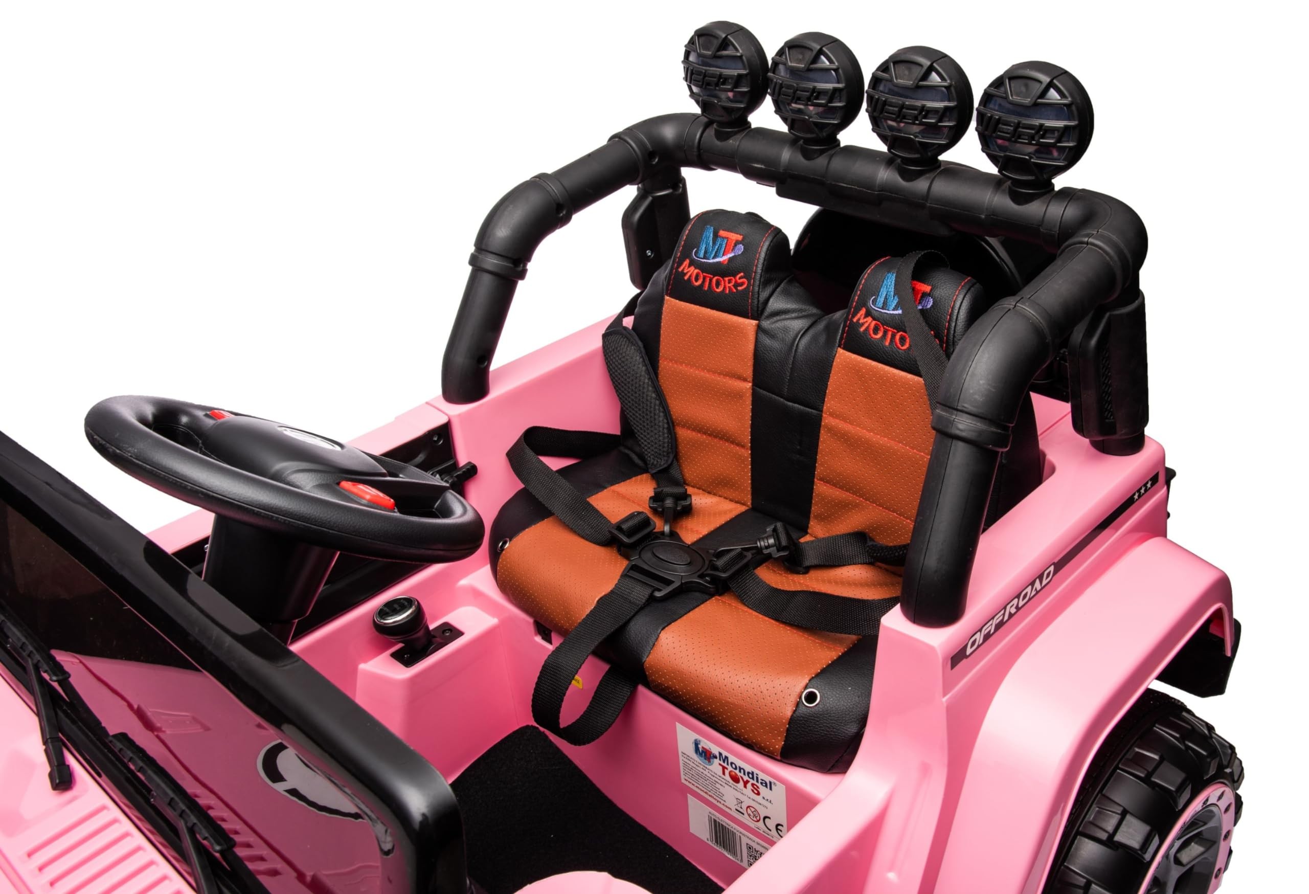 Auto Elettrica Macchina per Bambini Fuoristrada Off-Road con Sedile in Pelle e T - Foto 39 di 90
