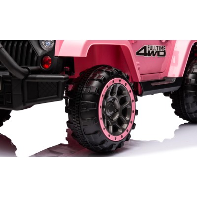 Auto Elettrica Macchina per Bambini Fuoristrada Off-Road con Sedile in Pelle e Telecomando 12V Full Optional