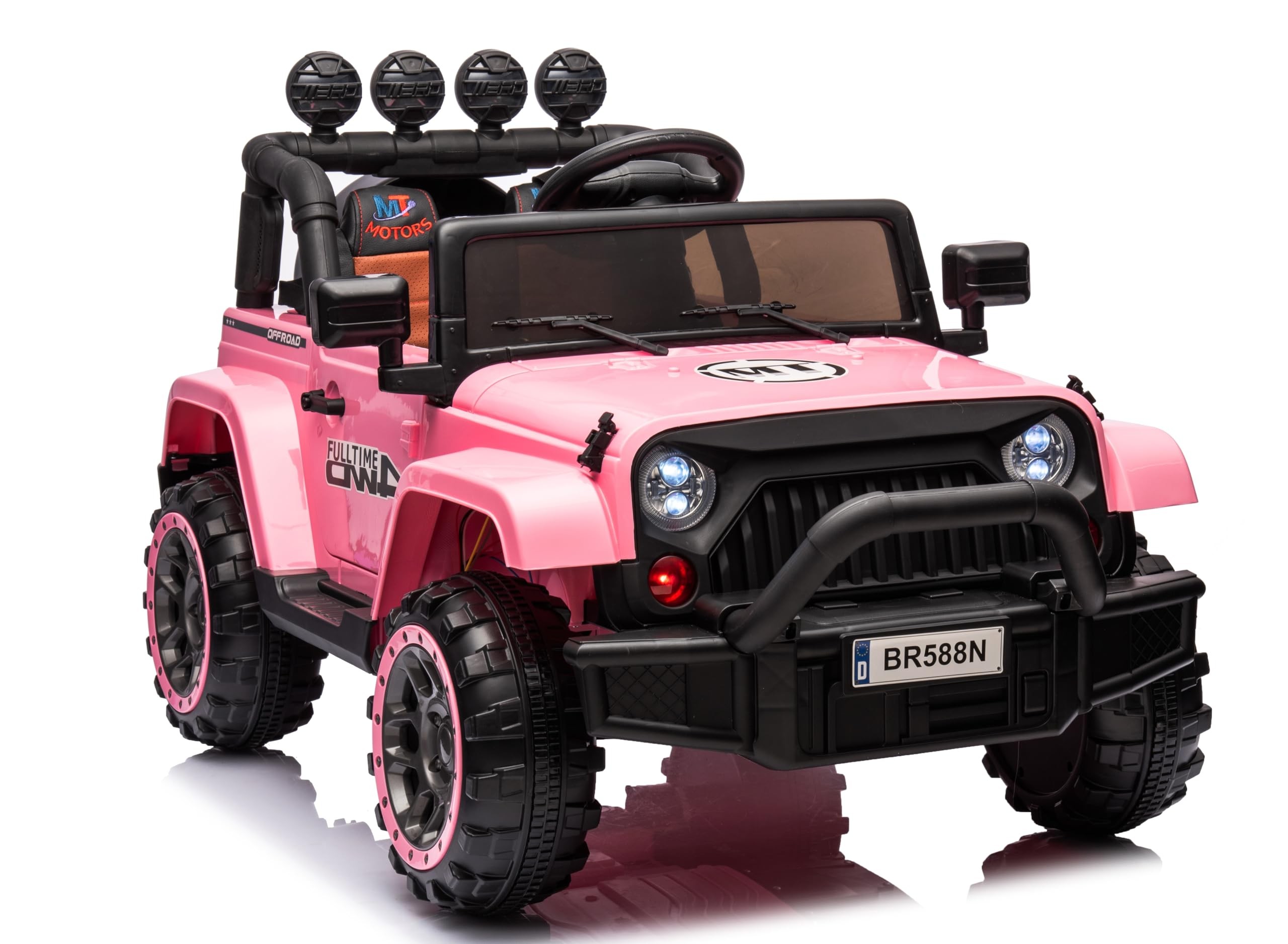 Auto Elettrica Macchina per Bambini Fuoristrada Off-Road con Sedile in Pelle e T - Foto 42 di 90