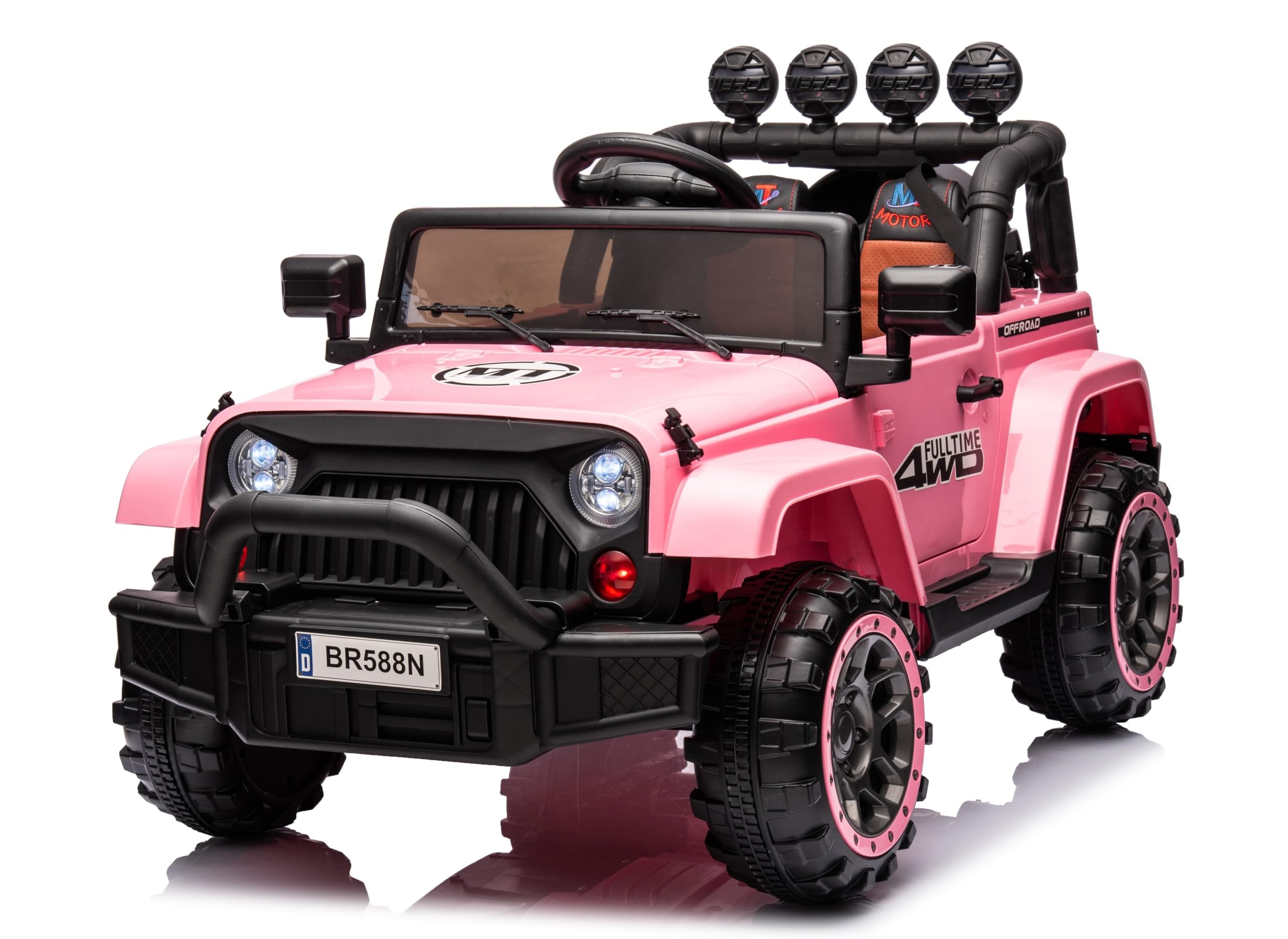 Auto Elettrica Macchina per Bambini Fuoristrada Off-Road con Sedile in Pelle e T - Foto 34 di 90