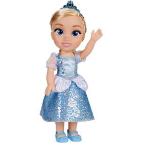Jakks Pacific 230144 Disney Princess Cenerentola da 38cm con abito glitterato tiara e scarpette coordinate