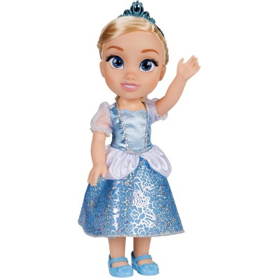 Jakks Pacific 230144 Disney Princess Cenerentola da 38cm con abito glitterato tiara e scarpette coordinate