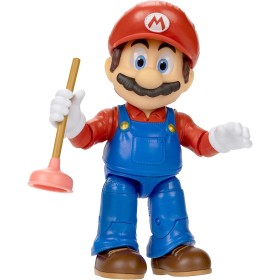 Jakks Pacific 417164 Super Mario Movie Nintendo Mario Action Figure da 13cm con 16 punti di articolazione