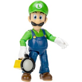 Jakks Pacific 417174 Super Mario Movie Nintendo Luigi Action Figure da 13cm con accessori