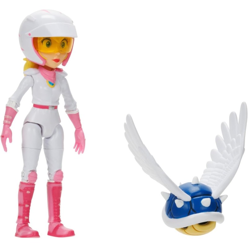 Super Mario Action Figure Piranha Osso Da Collezione – 10 Cm Snodabile Con Moneta Power-Up