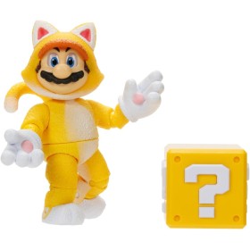 Jakks Pacific 417284 Super Mario Movie Nintendo Action figure Cat Mario da 13cm articolata e dettagliata