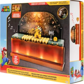 Jakks Pacific 418604 Nintendo Super Mario Battaglia di Bowser deluxe con personaggio Bowser da 8cm