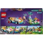 LEGO Friends 42609 Auto Elettrica e Caricabatterie con Stazione di Ricarica a Energia Solare e 2 Minifigure