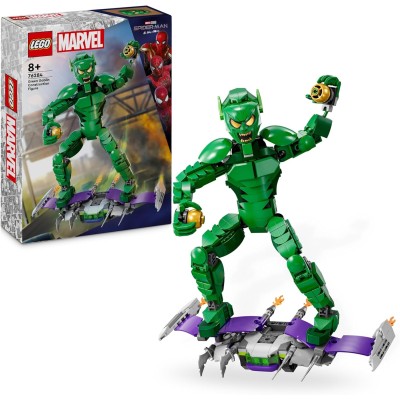 LEGO Marvel 76284 Goblin Action Figure con Arti Snodabili Aliante e Bombe-Zucca