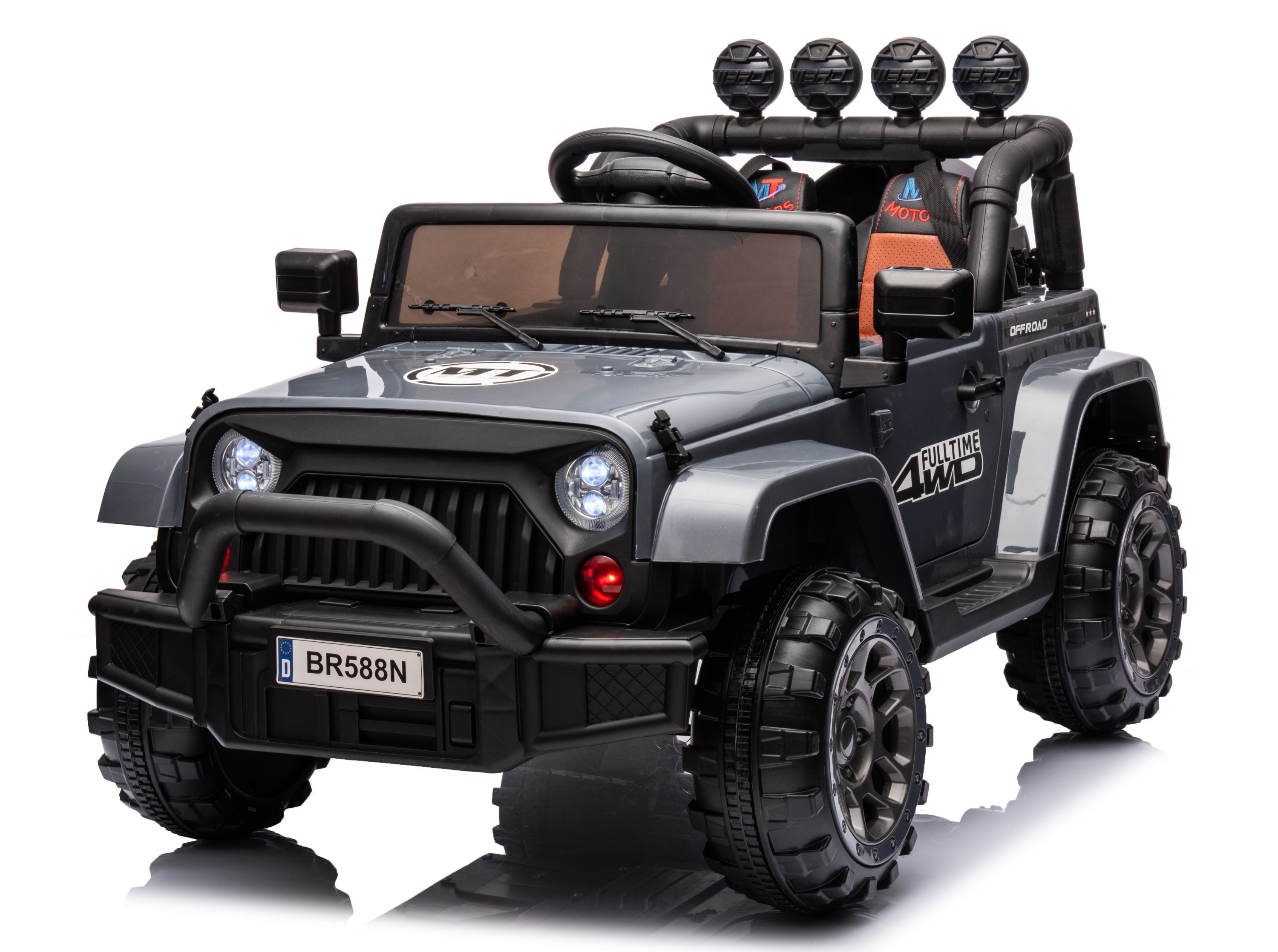 Auto Elettrica Macchina per Bambini Fuoristrada Off-Road con Sedile in Pelle e T - Foto 63 di 90