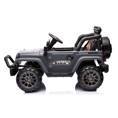 Auto Elettrica Macchina per Bambini Fuoristrada Off-Road con Sedile in Pelle e Telecomando 12V Full Optional