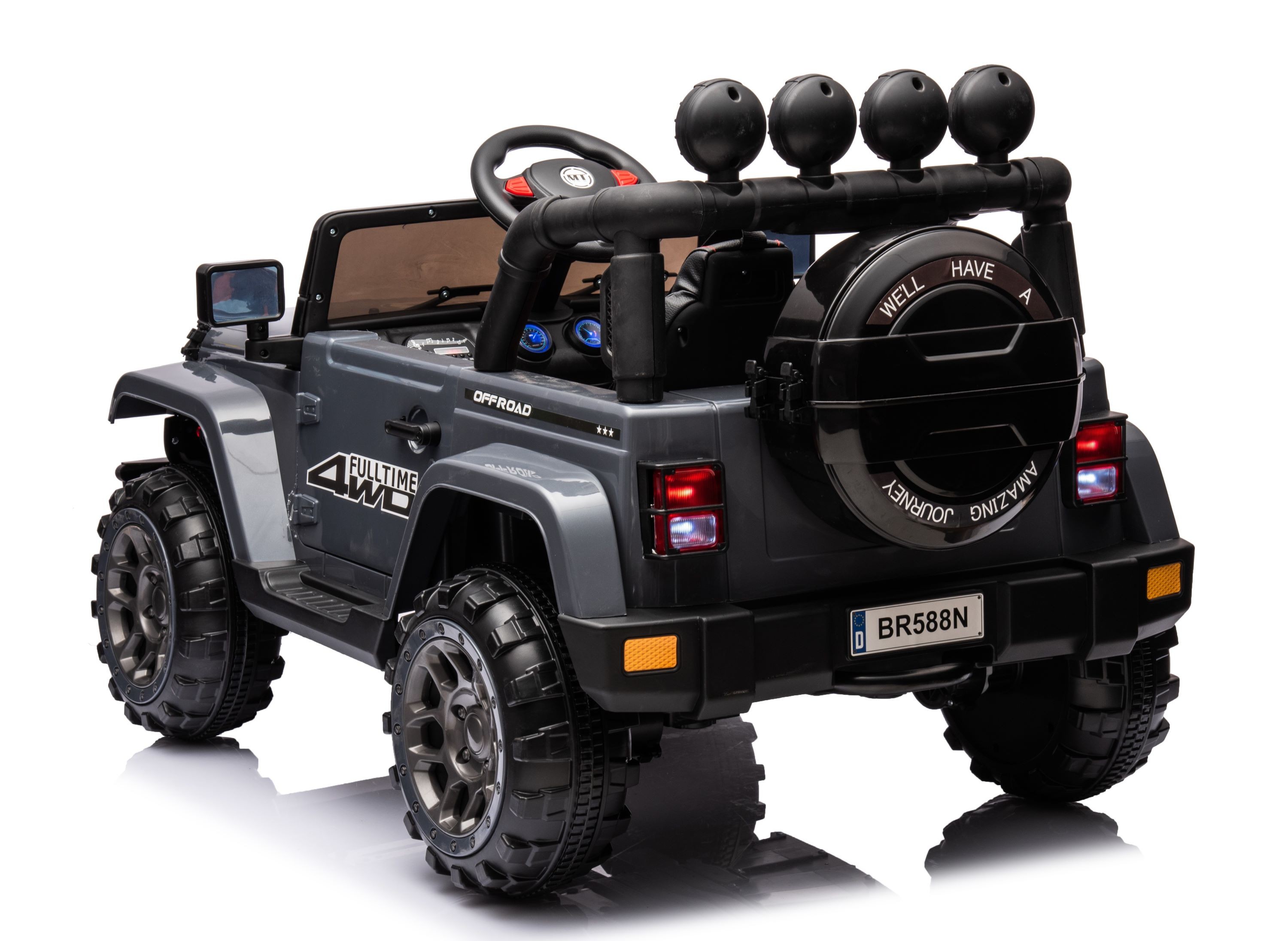 Auto Elettrica Macchina per Bambini Fuoristrada Off-Road con Sedile in Pelle e T - Foto 66 di 90