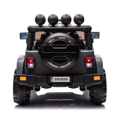 Auto Elettrica Macchina per Bambini Fuoristrada Off-Road con Sedile in Pelle e Telecomando 12V Full Optional