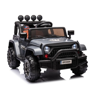 Auto Elettrica Macchina per Bambini Fuoristrada Off-Road con Sedile in Pelle e Telecomando 12V Full Optional