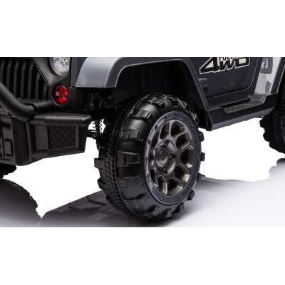 Auto Elettrica Macchina per Bambini Fuoristrada Off-Road con Sedile in Pelle e Telecomando 12V Full Optional