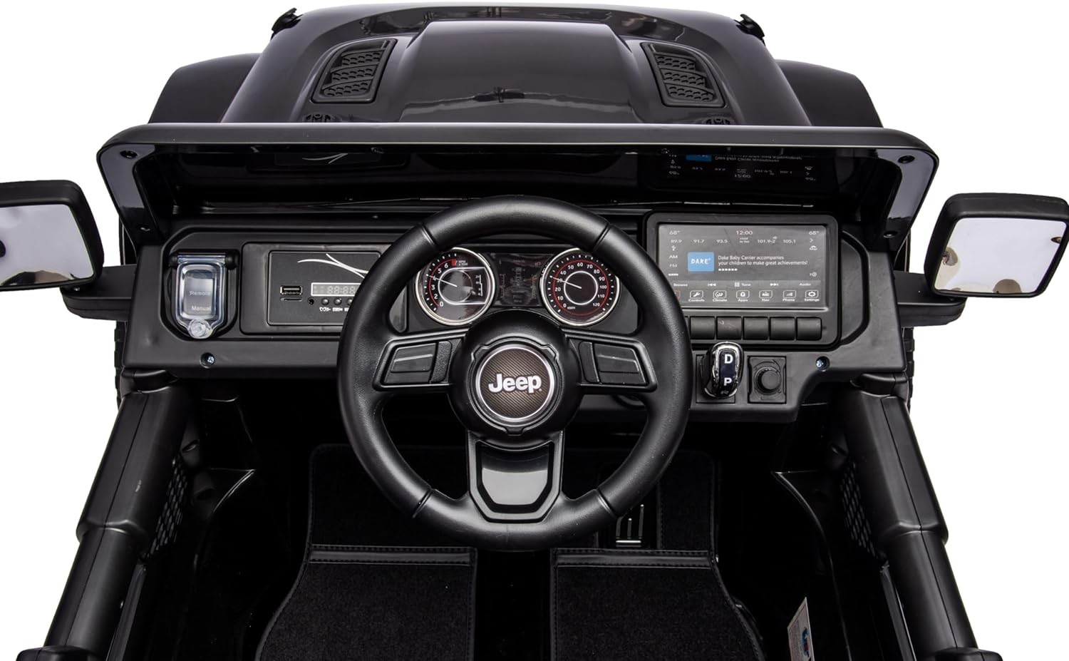 Auto Elettrica per Bambini 2 Posti Jeep Wrangler 12V Ruote in Gomma - Foto 18 di 50