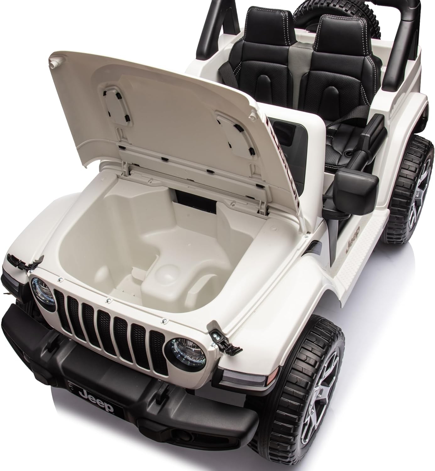 Auto Elettrica per Bambini 2 Posti Jeep Wrangler 12V Ruote in Gomma - Foto 30 di 50
