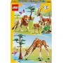 LEGO Creator 31150 Animali del Safari Trasformabile da Giraffa e Fenicottero in 2 Gazzelle o in Leone e Farfalla