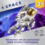 LEGO Creator 31152 Astronauta Spaziale Trasformabile in Cane o Astronave Viper Jet