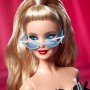 Mattel HRM58 65° Anniversario Barbie Signature Glamour con abito bianco e nero orecchini e occhiali da sole con zaffiro