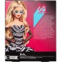 Mattel HRM58 65° Anniversario Barbie Signature Glamour con abito bianco e nero orecchini e occhiali da sole con zaffiro