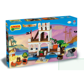 Unico Plus 8532-0000 Fortezza dei pirati Set costruzione da 181pz Unico Plus 8532-0000 Fortezza dei pirati Set costruzione da 181pz