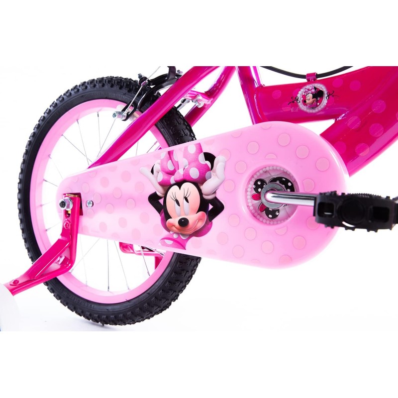 Pink Bicicleta NiÃ±a Minnie Mouse Training Wheels Bicicleta NiÃ±a