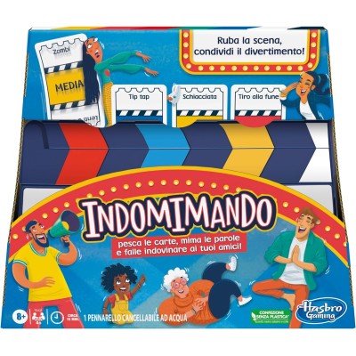 Hasbro F6421 Indomimando gioco dei mimi per famiglie per 4 o più giocatori