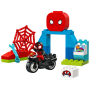 Lego Duplo Spidey 10424 L’avventura in moto di Spin con minifigura, quartier generale e una rampa