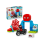 Lego Duplo Spidey 10424 L’avventura in moto di Spin con minifigura, quartier generale e una rampa