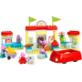 Lego Duplo Peppa Pig 10434 Il supermercato di Peppa Pig con 3 minifigure e Iconica macchina rossa