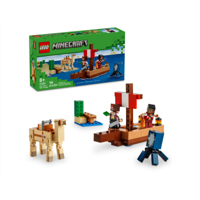 Lego Minecraft 21259 Il viaggio del galeone dei pirati con 2 minifigure e tanti accessori