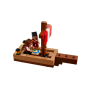 Lego Minecraft 21259 Il viaggio del galeone dei pirati con 2 minifigure e tanti accessori