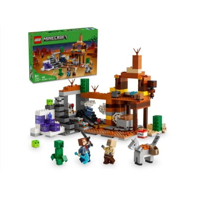 Lego Minecraft 21263 La miniera delle Badlands con minifigure e accessori