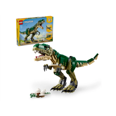 Lego Creator 31151 T. Rex Dinosauro Trasformabile in 3 Modellini Snodabili Triceratopo e Pterodattilo