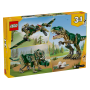 Lego Creator 31151 T. Rex Dinosauro Trasformabile in 3 Modellini Snodabili Triceratopo e Pterodattilo