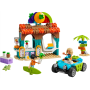 Lego Friends 42625 Bancarella dei frullati sulla spiaggia con 2 Minifigure una Tartaruga un auto Buggy e Cibo