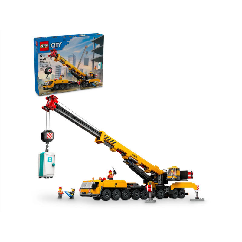 Lego City 60409 Gru da cantiere mobile gialla Veicolo da Cantiere