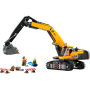 Lego City 60420 Escavatore da cantiere giallo Veicolo da Cantiere con Funzioni Reali e 3 Minifigure