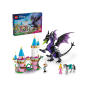 Lego Disney 43240 Malefica Drago Castello con Torre e 2 Minifigure tra cui Aurora e Principe Filippo