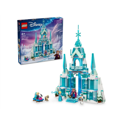 Lego Disney 43244 Il Palazzo di ghiaccio di Elsa Castello di Frozen con 4 Personaggi e 1 Renna