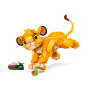 Lego Disney 43243 Simba il cucciolo del Re Leone Animale snodabile riccamente dettagliato