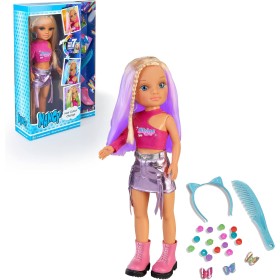 Famosa 700017337 Nancy Hair Color Change capelli cambia colore 7 sfumature con accessori