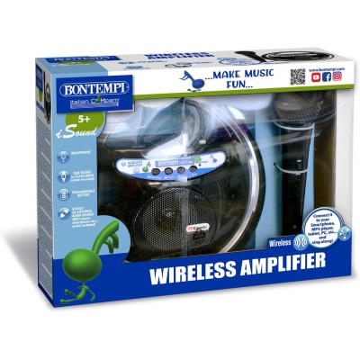 Bontempi 48 5901 SonicSync Amplificatore senza Fili con Microfono per Un Soundcheck Perfetto